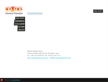 Tablet Screenshot of maximaparadiseresort.com